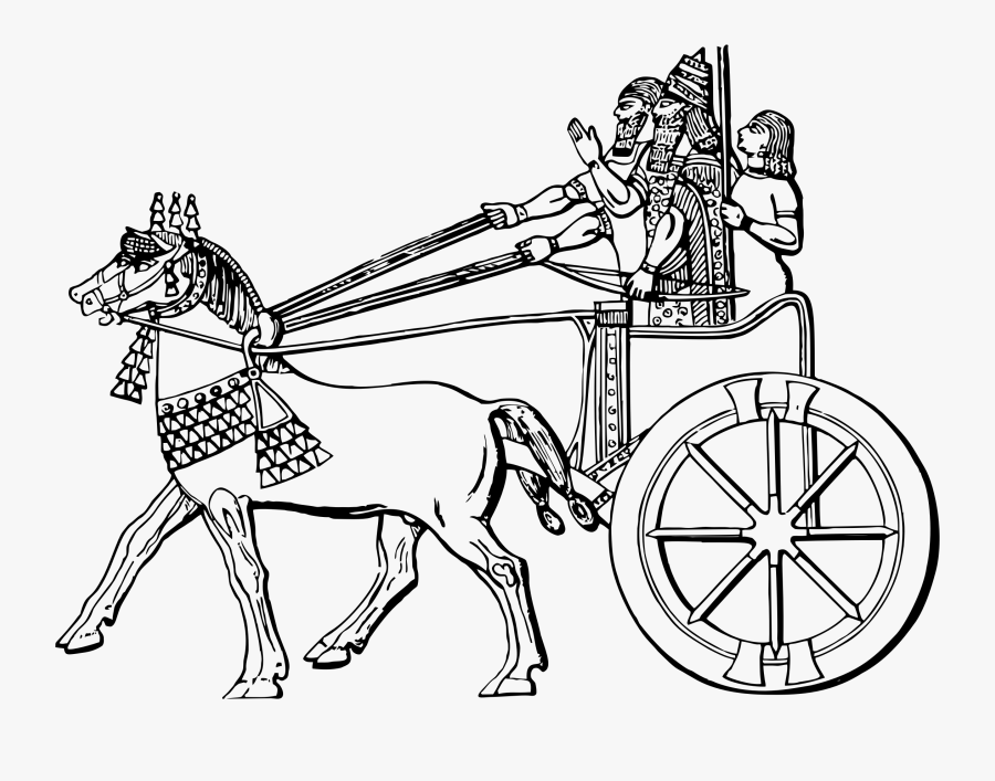 Outline Pictures Of Chariot, Transparent Clipart