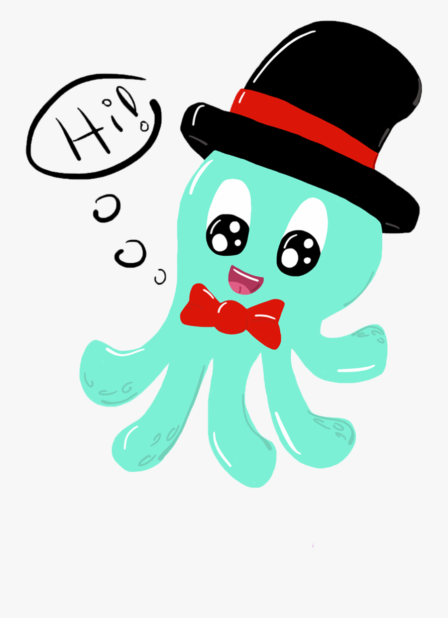Octopus Clipart Kawaii - Illustration, Transparent Clipart