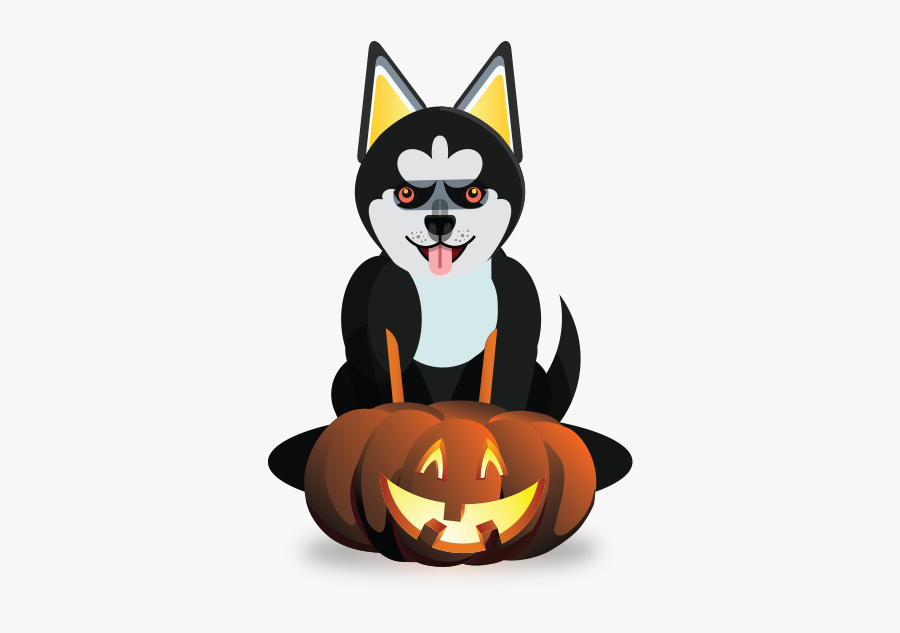 Bulldog Halloween Vector Vector Cartoon Illustration - Graphics, Transparent Clipart