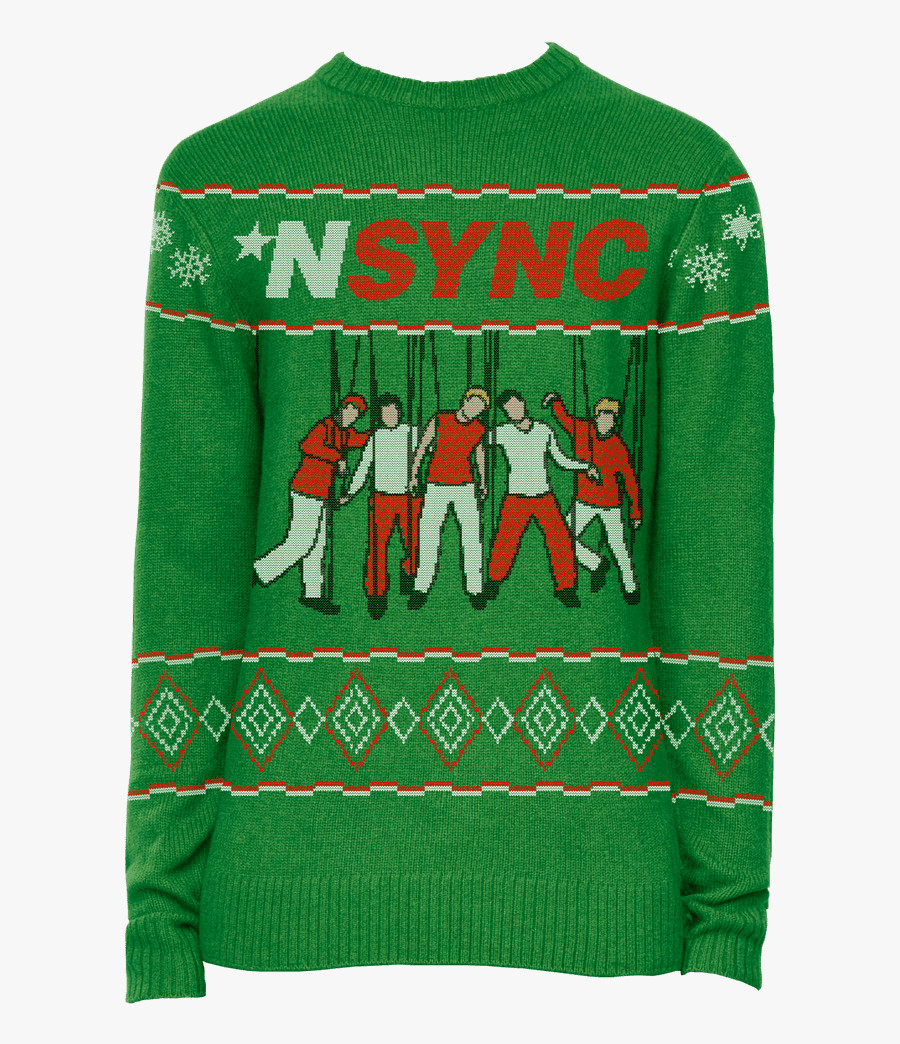 Happy Holidays Tacky Christmas - Nsync Ugly Christmas Sweater, Transparent Clipart