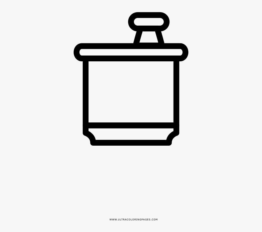 Mortar And Pestle Coloring Page - Vector Graphics, Transparent Clipart