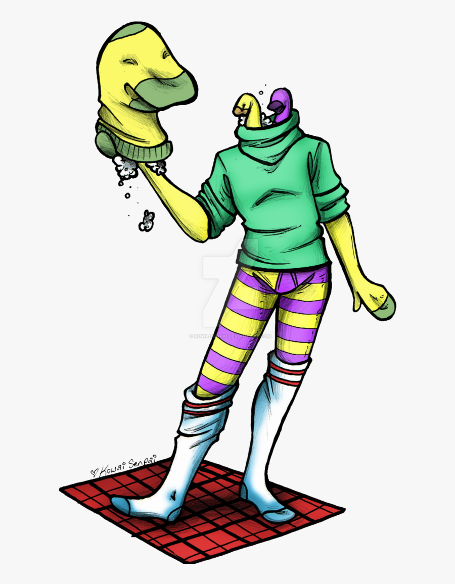 Sock Clip Silly - Cartoon, Transparent Clipart