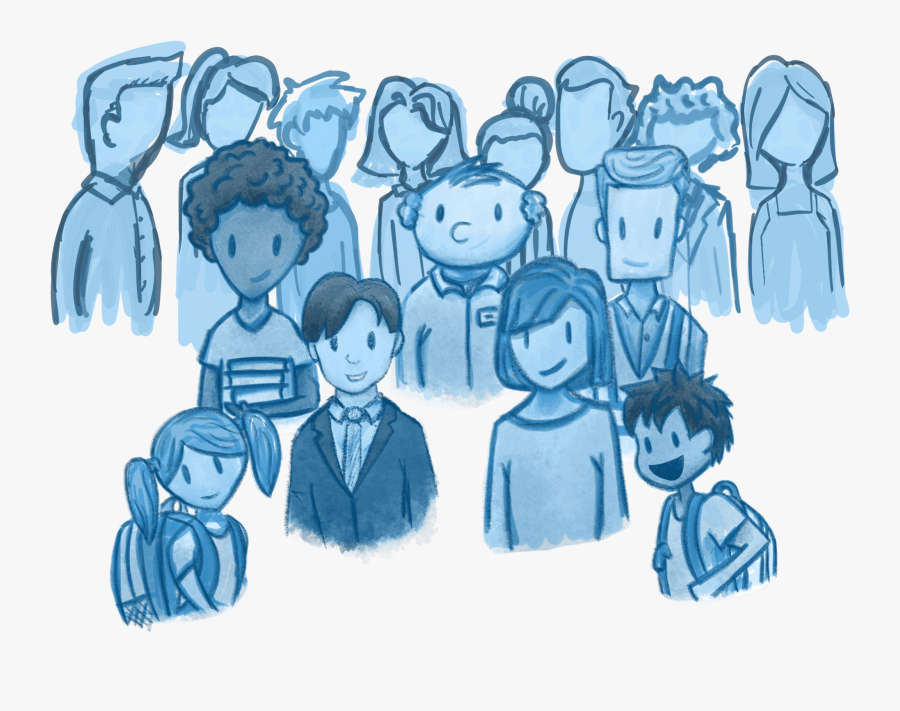 Transparent Two People Talking Png - Sketch, Transparent Clipart