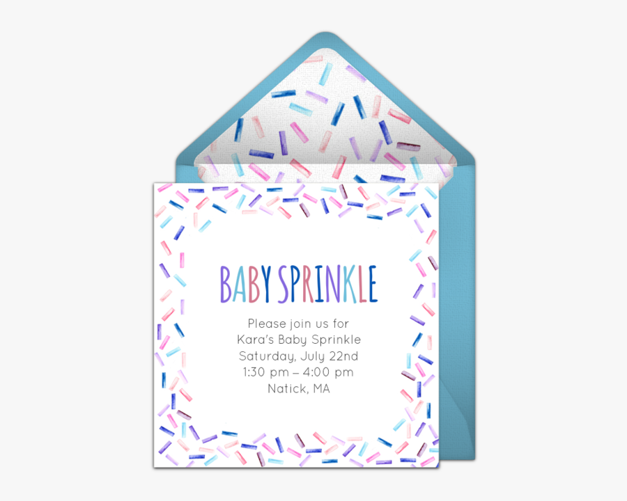Baby Sprinkle Online Invitations, Transparent Clipart