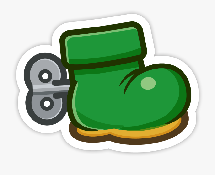 Goomba&#039 - S Shoe - Super Paper Mario Sticker Star Stickers, Transparent Clipart