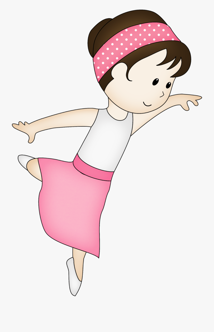 Pretty Ballerinas Clip Art - Cartoon, Transparent Clipart