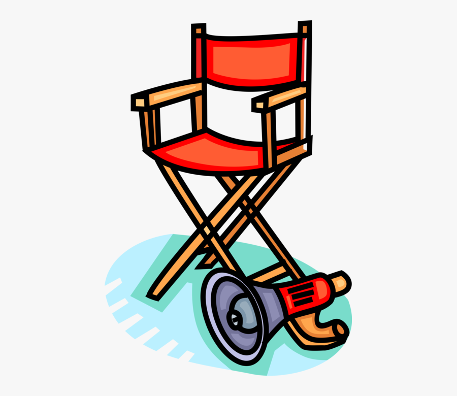 Vector Illustration Of Hollywood Motion Picture Movie - Art Director Clipart, Transparent Clipart