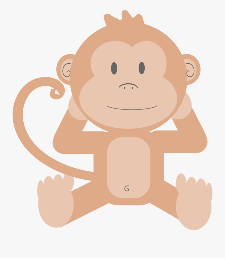 Cartoon Monkey With Transparent Background, Transparent Clipart