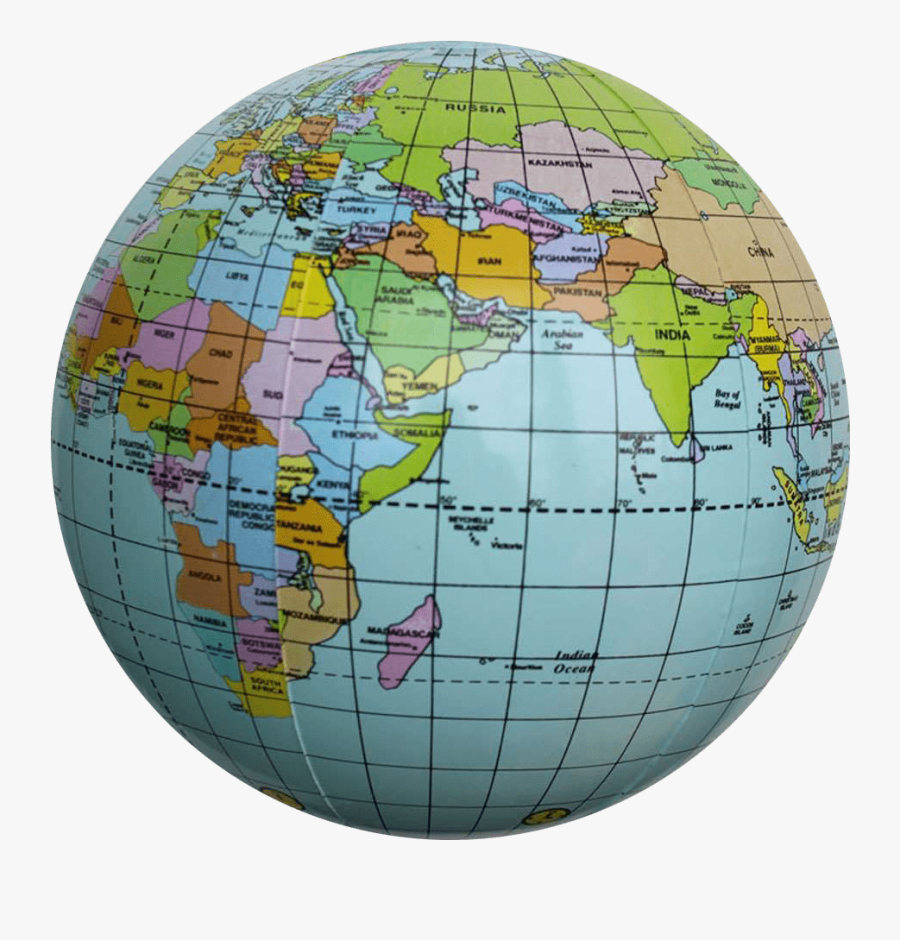World Map Clipart Round - World Map Round Globe, Transparent Clipart