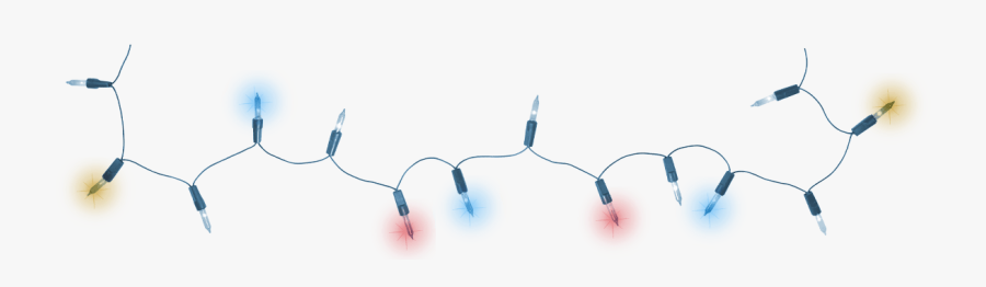 Christmas Lights Png, Transparent Clipart