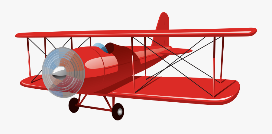 Small Airplane Red Transparent, Transparent Clipart