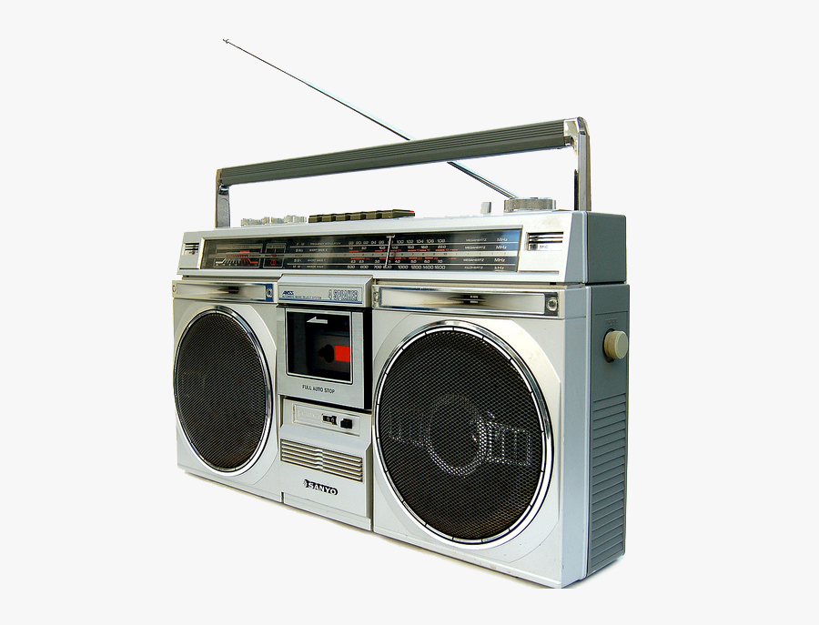 S Boombox Compact Cassette - Radio Cassette Old School, Transparent Clipart