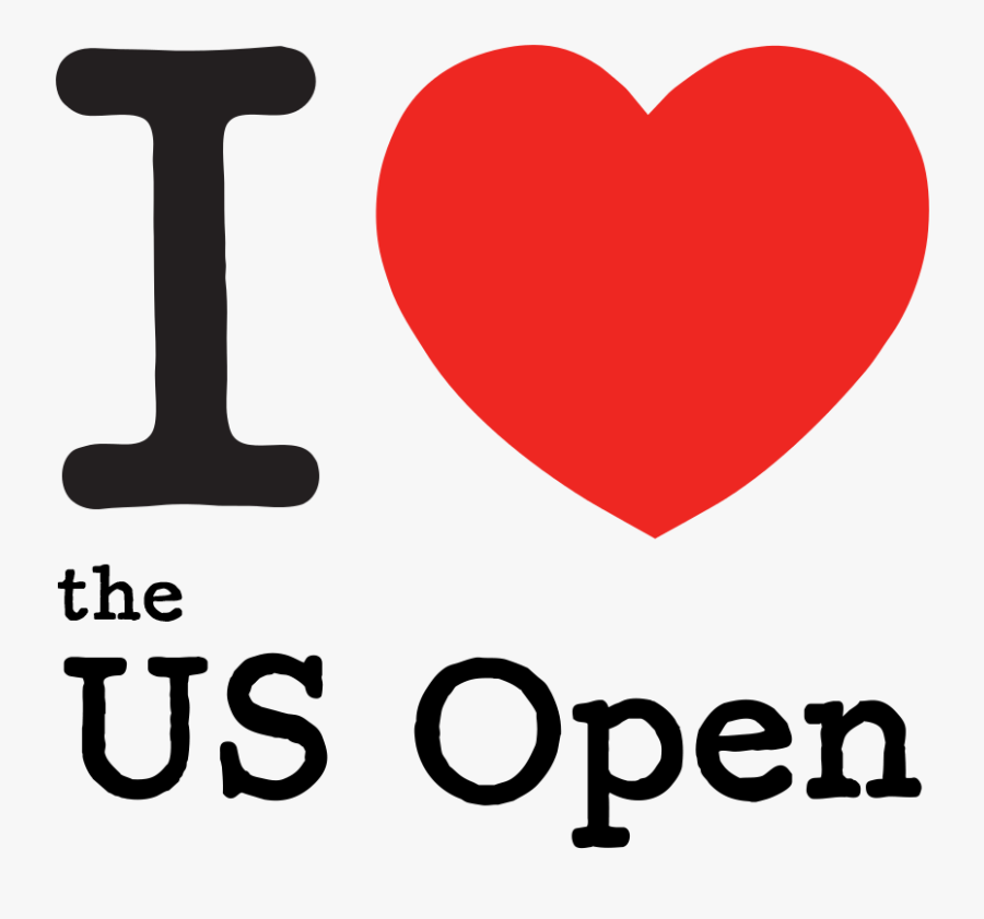 I Love The Us Open - New York, Transparent Clipart