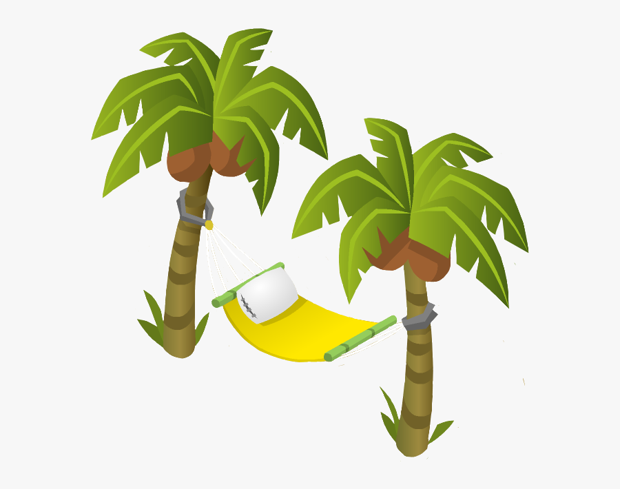 Palm Tree Hammock - Portable Network Graphics, Transparent Clipart