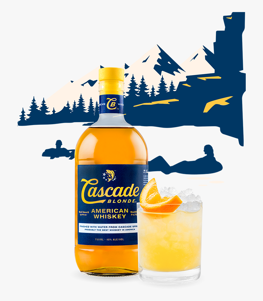 Cascade Blonde Landscape - American Blonde Whiskey, Transparent Clipart