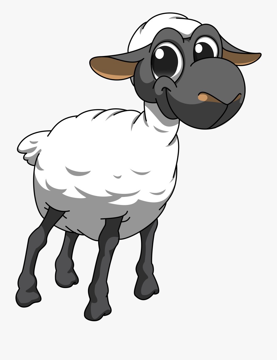 Sheep Clipart Realistic - Cartoon, Transparent Clipart