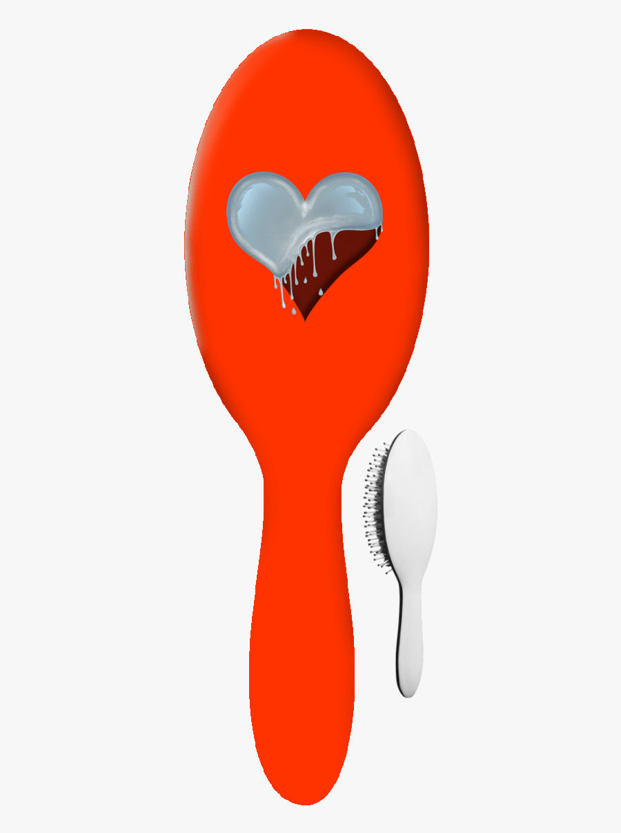 Dripping Heart Hb Hair Brush, Transparent Clipart