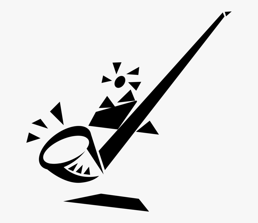 Vector Illustration Of Alphorn Or Alpenhorn Alpine, Transparent Clipart