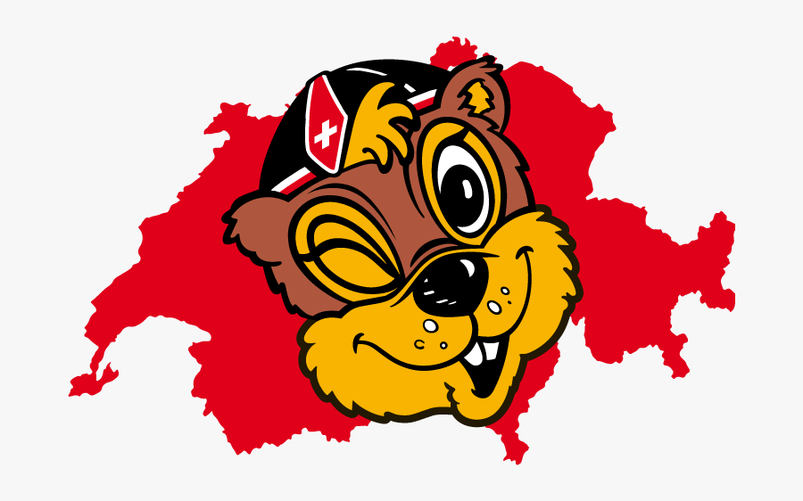 Swiss Flag On Map, Transparent Clipart