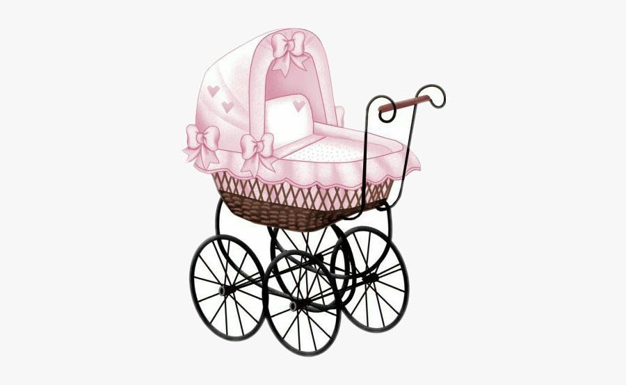 #baby #bebek #car #araba #bebekarabası - Baby Carriage Vintage Png, Transparent Clipart
