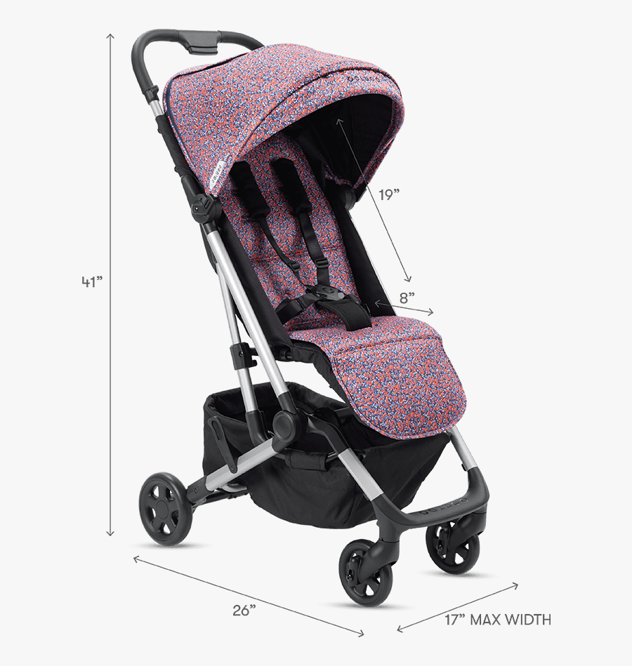 The Compact Stroller Colugo Black And Pink Baby Carriage - Colugo Stroller, Transparent Clipart