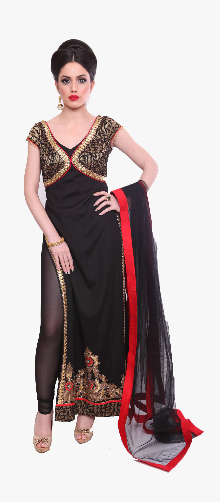 Indian Clipart Traditional - Ladies Wear Png Hd, Transparent Clipart