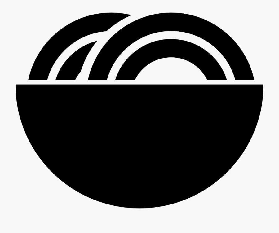 Noodle Soup On A Bowl - Noodle Silhouette Png, Transparent Clipart