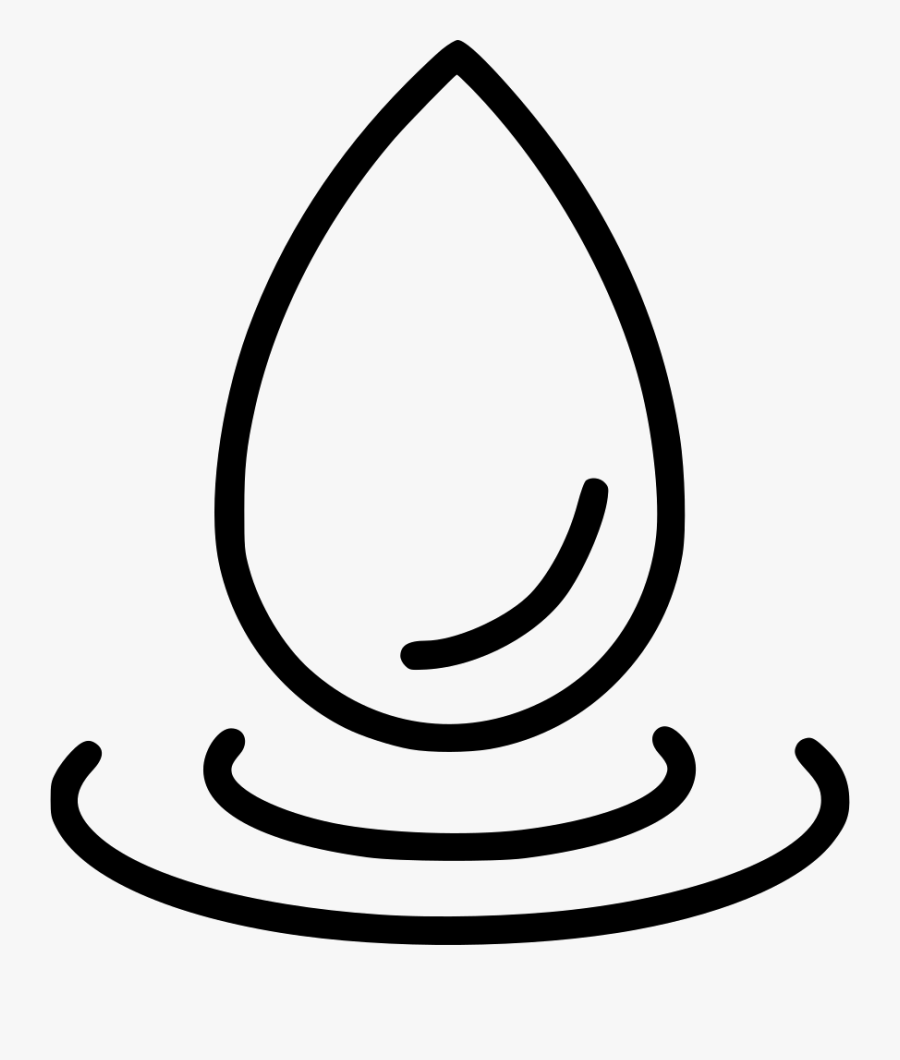 Drop Of Water Drawing - Icon Water Drop Png, Transparent Clipart