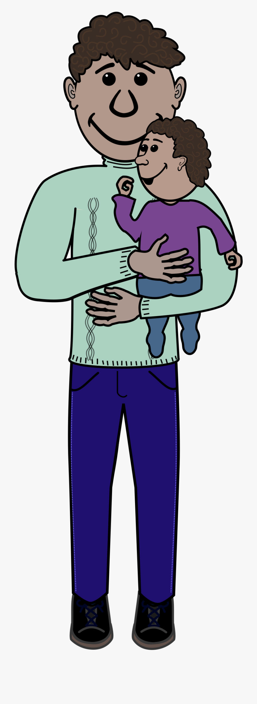 Papa Dan Anak Png, Transparent Clipart