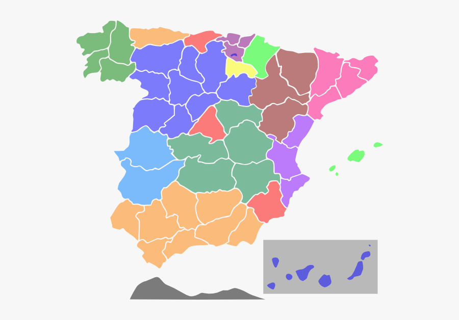 Spain Map Vector Png, Transparent Clipart