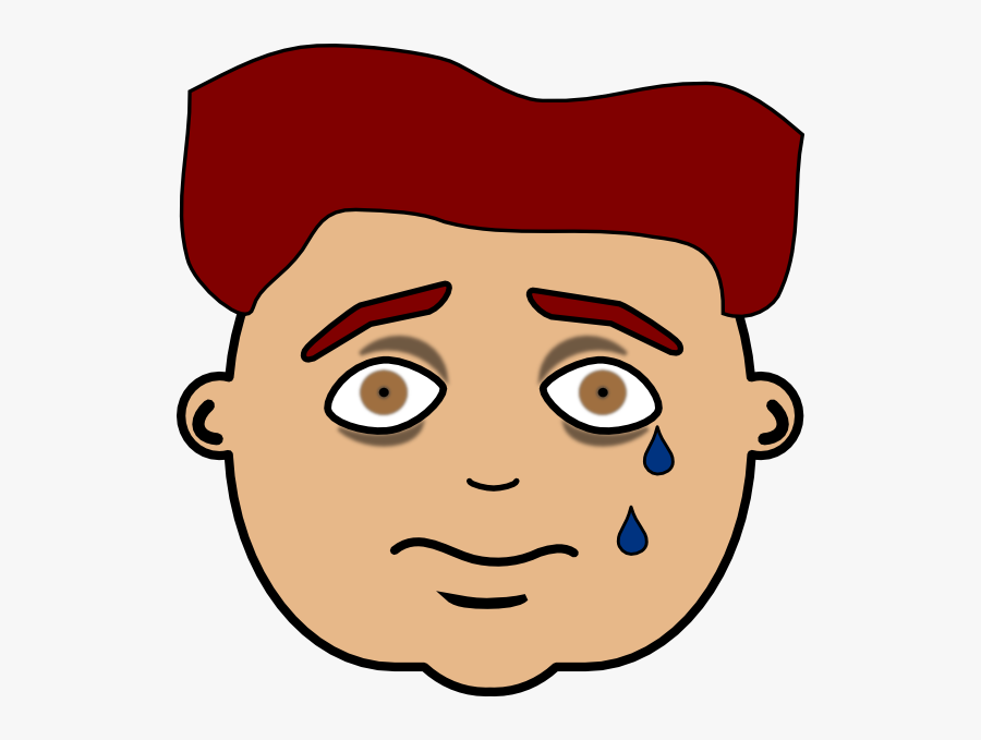 Transparent Feeling Sad Clipart - Sad Boy Face Clipart, Transparent Clipart