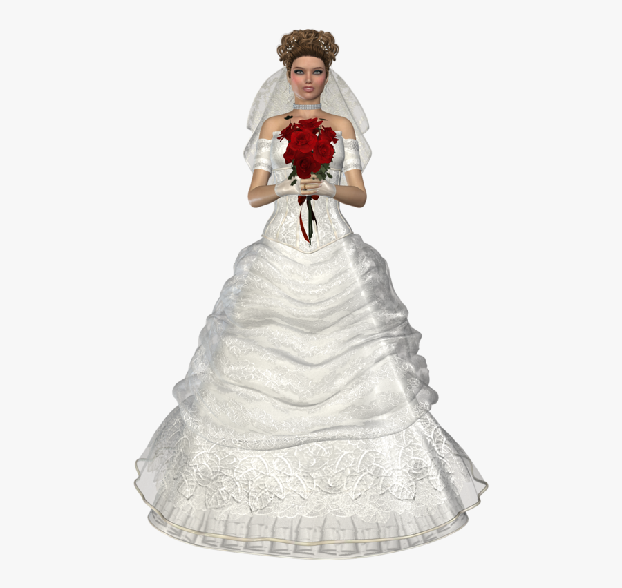 Transparent Modern Bride Clipart - Bride, Transparent Clipart