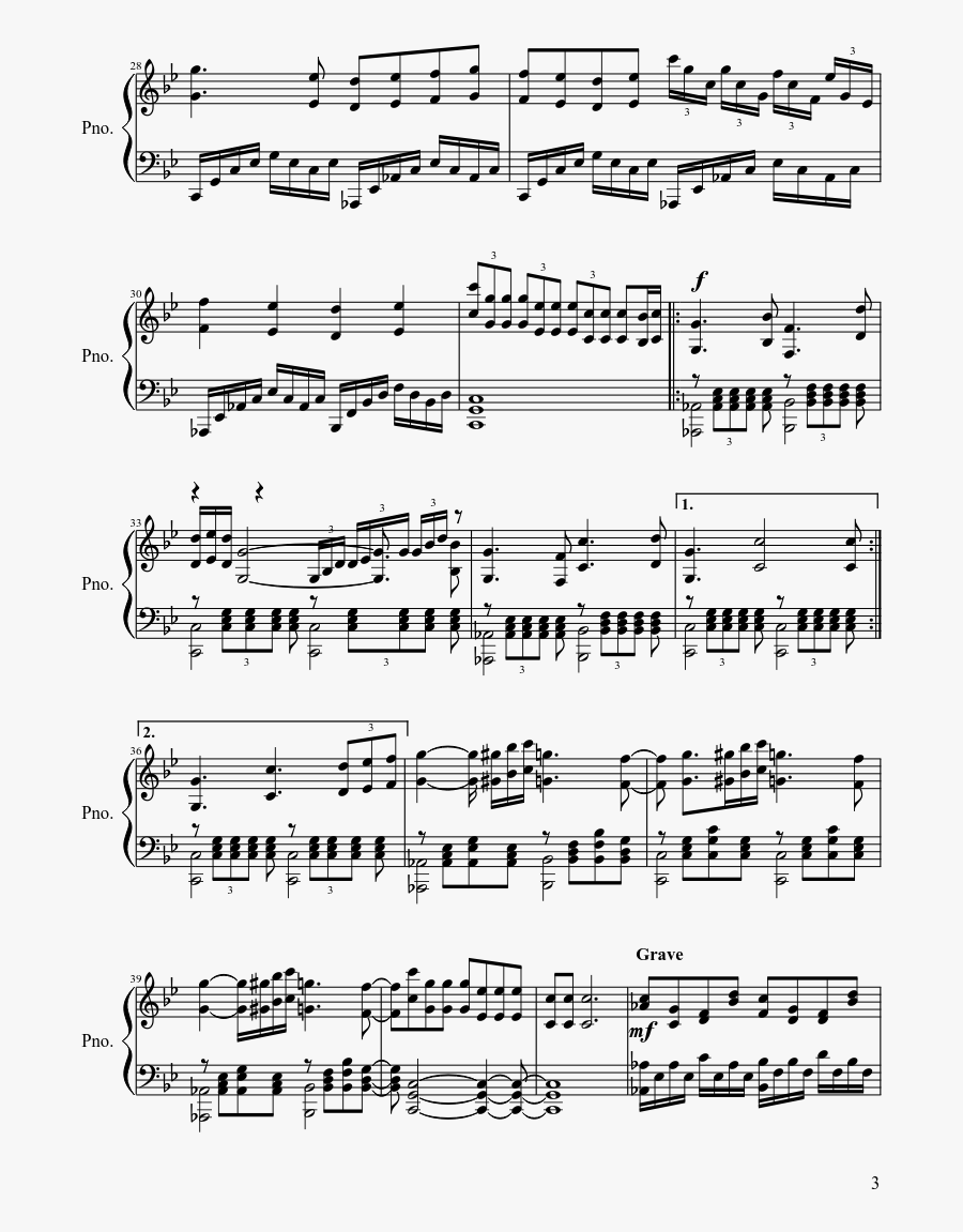 Vector Notes Sheet - Chopin Etude Op 25 No 5, Transparent Clipart