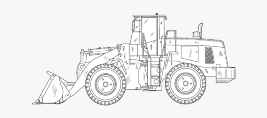 Tractor Loader Colouring, Transparent Clipart