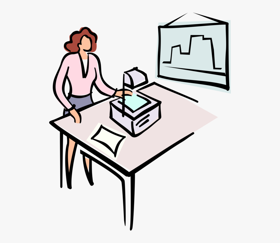 Vector Illustration Of Businesswoman Delivers Presentation, Transparent Clipart