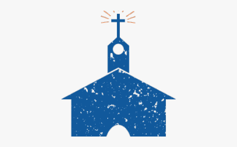 Steeple Clipart Blue Church - Illustration, Transparent Clipart