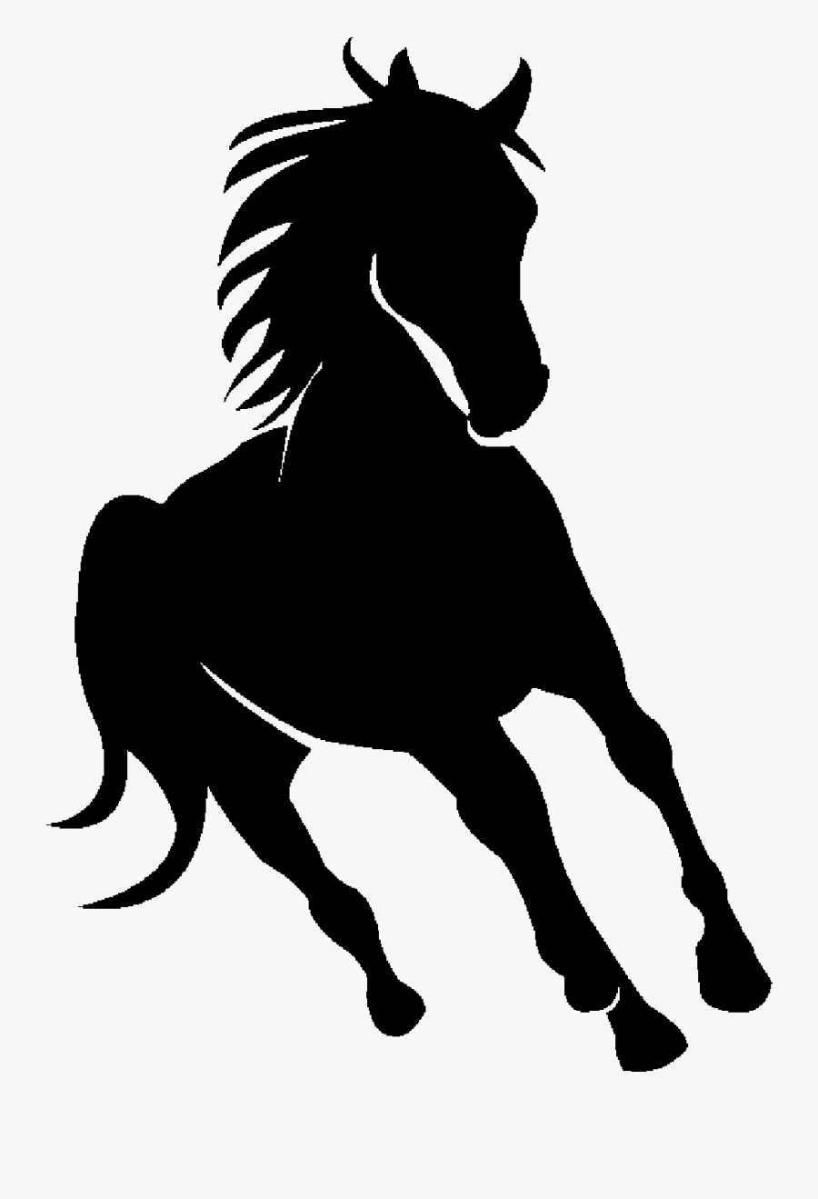 Αυτοκόλλητο Τοίχου Galloping Horse- Melinamay - Arabian Horse Silhouette Png, Transparent Clipart