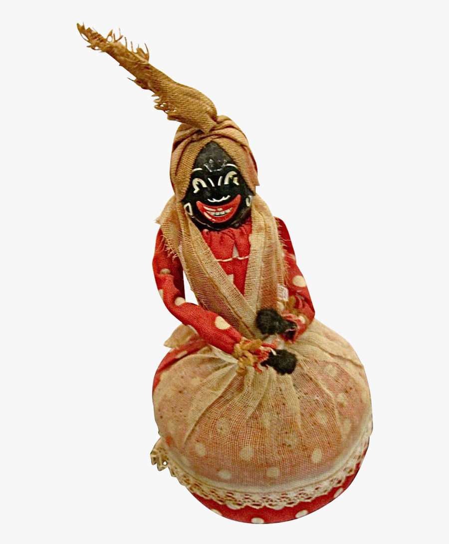 Vintage Black Americana Mammy Doll Pin Cushion - Sourdough, Transparent Clipart