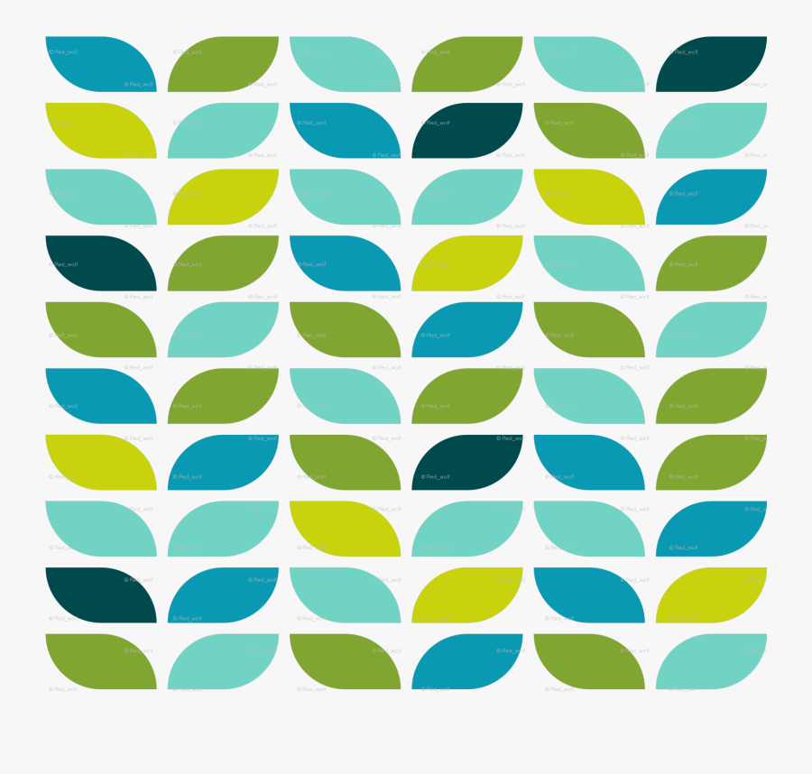 Transparent Paint Colors Clipart - Geometrical Leaf Pattern, Transparent Clipart