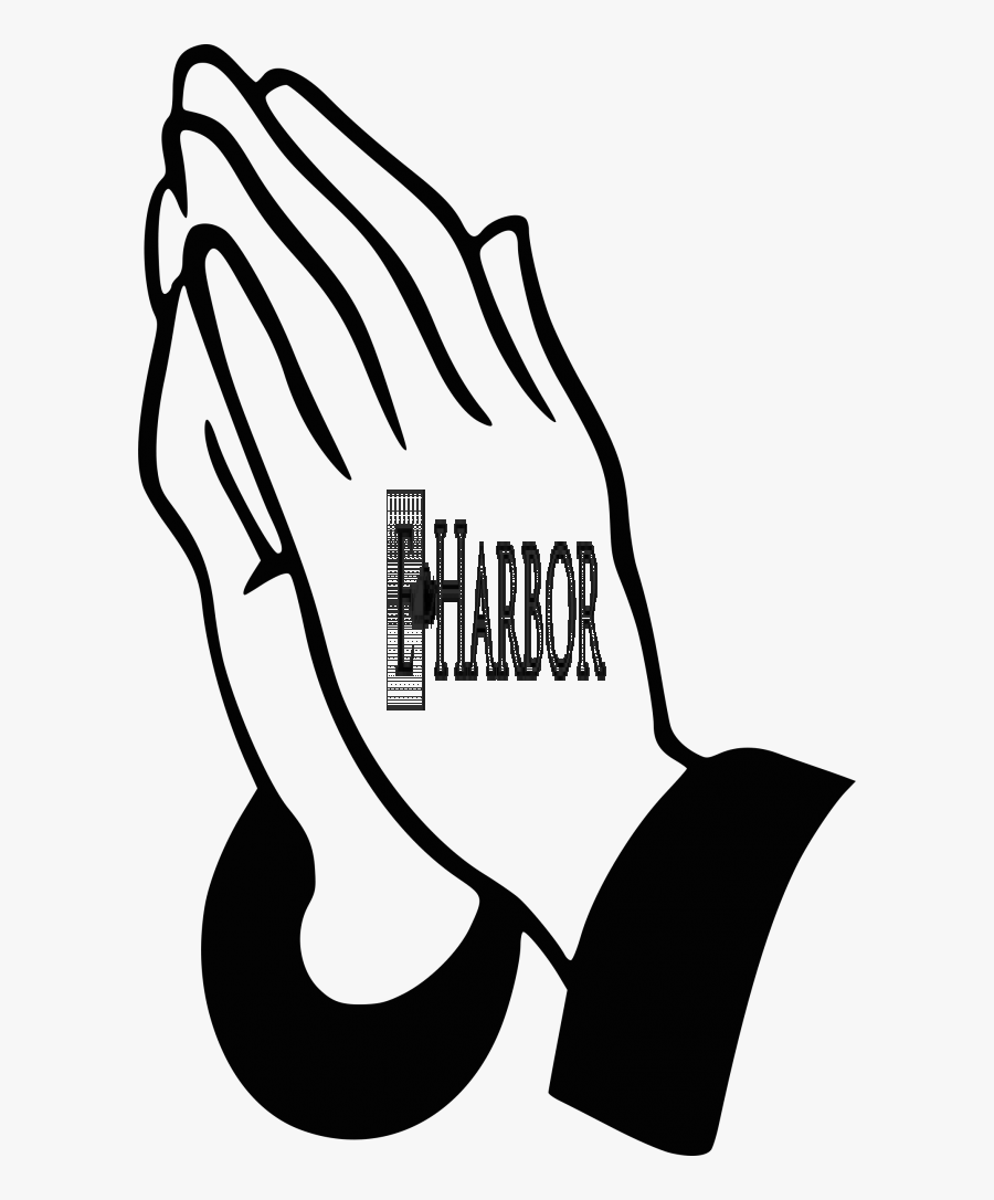 Praying Hands - Praying Hands Emoji Drawing, Transparent Clipart