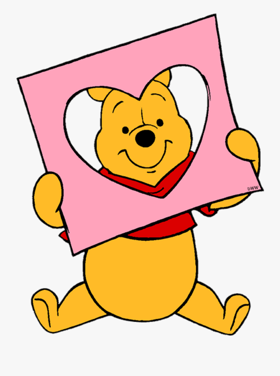 Winnie The Pooh Valentine"s Day Clipart , Png Download - Valentine's Day Winnie The Pooh, Transparent Clipart