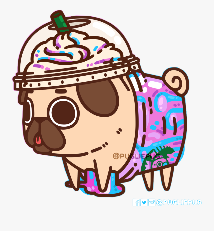 #unicorn #pugliepug #cute #freetoedit - Puglie Pug, Transparent Clipart