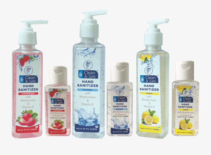 Three Hand Pump And Three Small Bottle Are Alternate - Liquid Hand Soap, Transparent Clipart