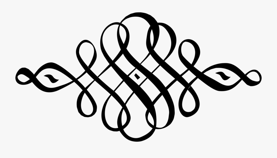 Line Art,calligraphy,area - Calligraphy Decorative Line Png, Transparent Clipart