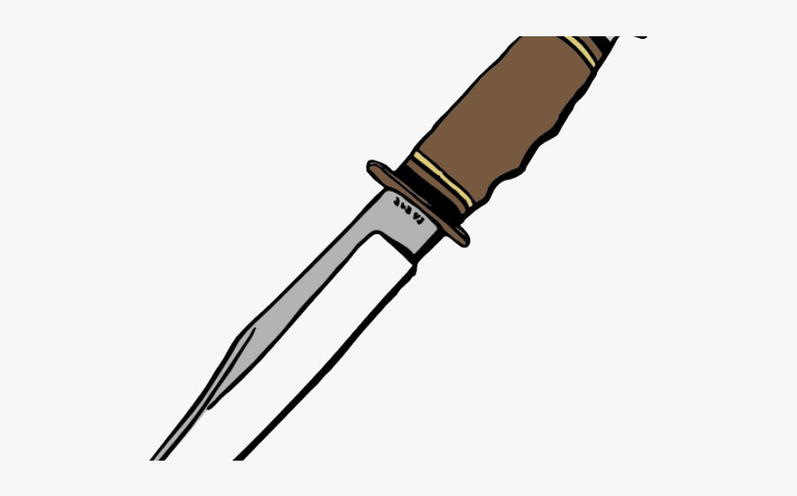 Knife Clipart Crossed Fork - Blade Clipart, Transparent Clipart