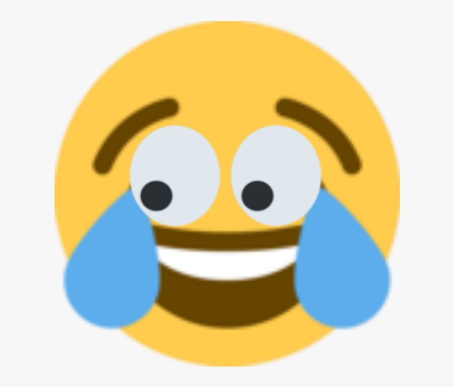 Transparent Monkas Png - Distorted Crying Laughing Emoji, Transparent Clipart
