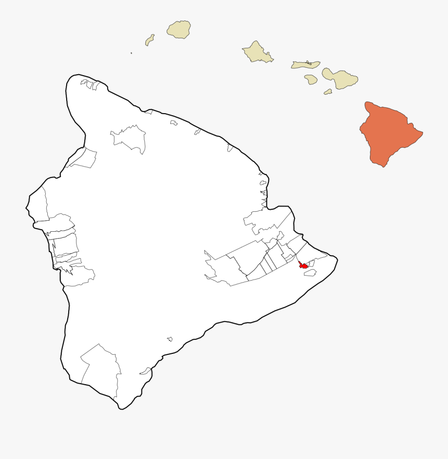 Leilani Estates Hawaii Map, Transparent Clipart