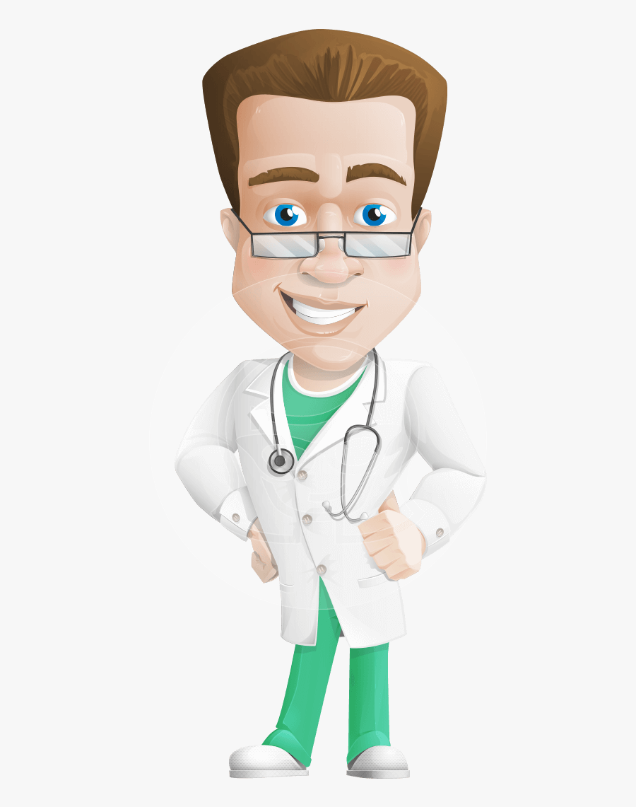 Male Doctor Cartoon Png, Transparent Clipart
