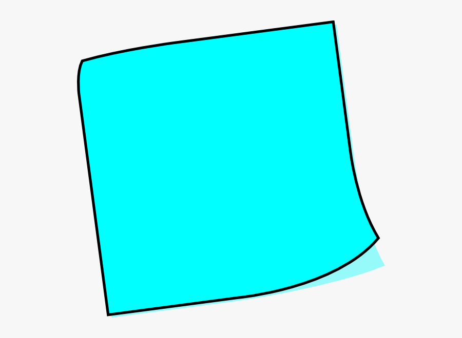Long Clipart Sticky Note - Blank Sticky Note Clipart, Transparent Clipart