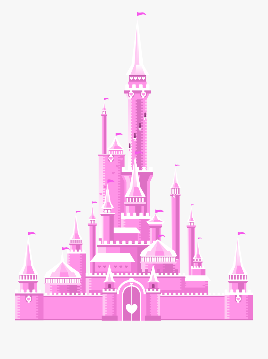 Castle Clipart Pink - Castles Princess Vector, Transparent Clipart